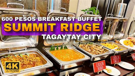 summit ridge tagaytay breakfast buffet.